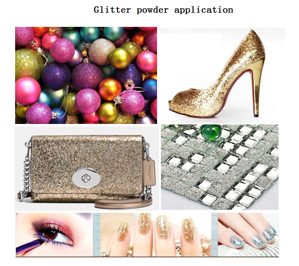 laser silver glitter powder